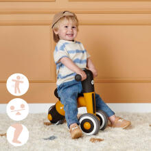 KinderKraft Minibi Art.KRMIBI00YEL0000 Honey Yellow Children's scooter with a metal frame