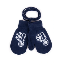 Cimdiņi ar atstarojošu apdruku 12 cm BOY RED-0236