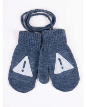 Cimdiņi ar atstarojošu apdruku 12 cm BOY RED-0236