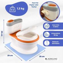 Mobiclinic Children Musical Potty Art.145682 White  Музыкальный ночной горшок