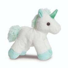 AURORA Fancy Pals Plush Unicorn in a blue bag, 20 cm