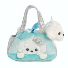 AURORA Fancy Pals Plush Poodle in a blue bag, 20 cm