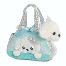 AURORA Fancy Pals Plush Poodle in a blue bag, 20 cm