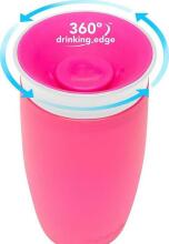 MUNCHKIN Sippy krūzīte, rozā, Miracle 360, 12m+, 296ml, 01102902