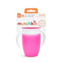 MUNCHKIN treniņa krūzīte, Miracle 360, rozā,  6m+, 207 ml, 01227202