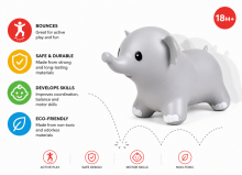 Bo Jumping Animals Elephant Art.145816 Jumping animal