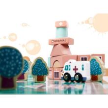 Ikonka Wooden Blocks Art.KX6194