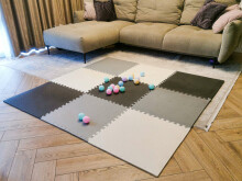 Ikonka Puzzle Art.KX5154 Bērnu daudzfunkcionālais grīdas paklājs puzle no 9 elementiem