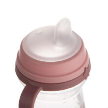 CANPOL BABIES krūzīte ar silikona snīpi, FirstCup BONJOUR PARIS, 250ml, rozā, 56/613_pin