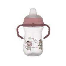 CANPOL BABIES krūzīte ar silikona snīpi, FirstCup BONJOUR PARIS, 250ml, rozā, 56/613_pin