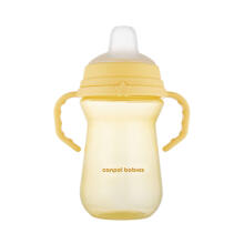CANPOL BABIES krūzīte ar silikona snīpi, FirstCup, 250ml, dzeltena, 56/615_yel