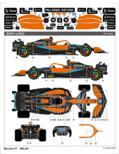 RASTAR 1:18 rādiovadāms auto McLaren F1 MCL36, 93300
