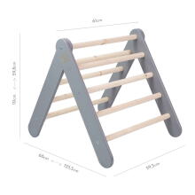 MeowBaby®  Wooden Pikler Art.146284 Grey