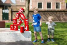 BS Yoys Art. GA093 Tin throwing game, red
