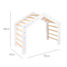 MeowBaby®  Wooden Pikler Art.146387 White