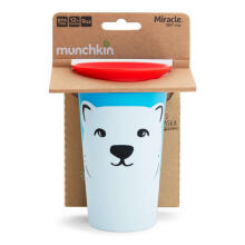 MUNCHKIN WildLove Sippy krūzīte, 266 ml, polārlācis, Miracle 360,  6m+, 05177902