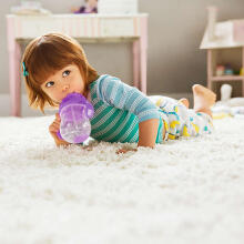 MUNCHKIN jebkura leņķa krūze ar salmiņu, violeta, 6 m+, 207 ml, 90143