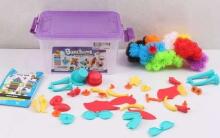 Bunchems Art. 294221  Bunchems colorful velcro Mega Pack (150+ps)