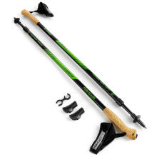 Nordic Walking poles black green Spokey RUBBLE