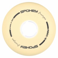 WHITE SET 80 MM Set: 4 wheels for Spokey Freespo inline skates