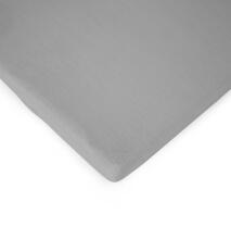 La Bebe™ Fitted Sheet Art.70145 Grey Cotton for Cribbed 120x60cm