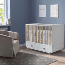Made in Sweden Myllra  Art.904.835.84 cot with drawer, 60x120 cm, White colour