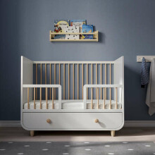 MYLLRA Art.904.835.84 bērnu gultiņa ar atvilktni, 60x120 cm,  baltā krāsā