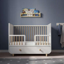 Made in Sweden Myllra  Art.904.835.84 cot with drawer, 60x120 cm, White colour