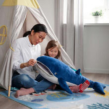 BLAVINGAD Art.005.221.13 soft toy, 100 cm, blue whale