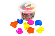 Ikonka Art.KX9509 Kinetic Sand in a 350g bucket + 8 moulds
