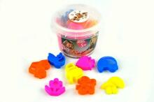 Ikonka Art.KX9509 Kinetic Sand in a 350g bucket + 8 moulds