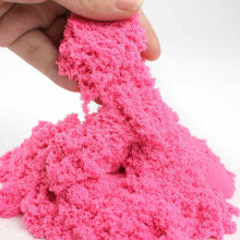 Ikonka Art.KX9568_1 Kinētiskās smiltis 1kg maisiņā rozā krāsā