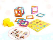Ikonka Art.KX9680 Coloured magnetic blocks MAGICAL MAGNET 40 PUH