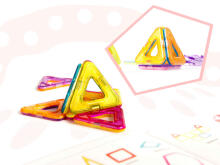 Ikonka Art.KX9681 Coloured magnetic blocks MAGICAL MAGNET 52 PUH