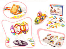 Ikonka Art.KX9681 Coloured magnetic blocks MAGICAL MAGNET 52 PUH