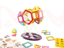 Ikonka Art.KX9681 Coloured magnetic blocks MAGICAL MAGNET 52 PUH