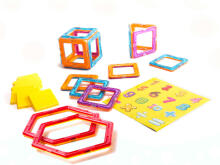 Ikonka Art.KX9682 Coloured magnetic blocks MAGICAL MAGNET 71 PUH