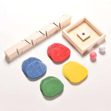 Ikonka Art.KX9734 Educational tree wooden blocks ball track