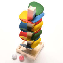 Ikonka Art.KX9734 Educational tree wooden blocks ball track