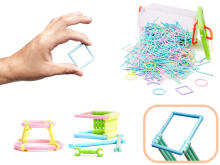 Ikonka Art.KX9743 SMART STICK construction space blocks creative sticks 1000el