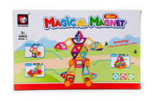 Ikonka Art.KX9819 Magnetic bricks MAGICAL MAGNET MINI 38pcs 3+ v2