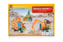 Ikonka Art.KX9821 MAGICAL MAGNET 162SZT 7212A magnetic bricks