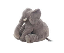 Ikonka Art.KX9909 Plush mascot elephant grey large 60cm