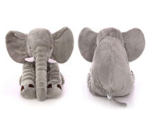 Ikonka Art.KX9909 Plush mascot elephant grey large 60cm