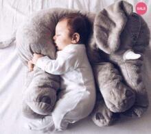 Ikonka Art.KX9909 Plush mascot elephant grey large 60cm
