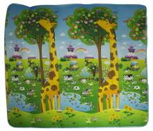 Ikonka Art.KX8040 Educational double-sided foam mat ZOO 200cm x 180cm x 0.5cm