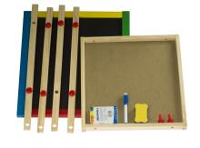 Ikonka Art.KX8994 Multifunctional board double-sided magnetic chalkboard 49cm standing