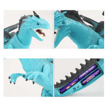 Ikonka Art.KX9993 RC Dinosaur Controlled Dragon - walks roars breathes steam 41 cm