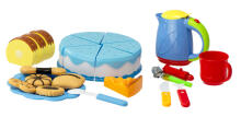 Ikonka Art.KX7593 Birthday Cake Cutting Kitchen 80 el. Blue