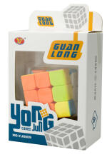 Ikonka Art.KX7602 Puzzle game Puzzle cube 3x3 neon 5.65cm